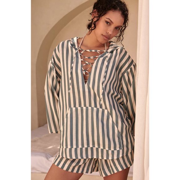 Anthropologie Tops - Encantadore Rapha Linen Hoodie - New Large